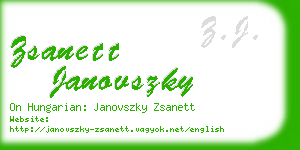 zsanett janovszky business card